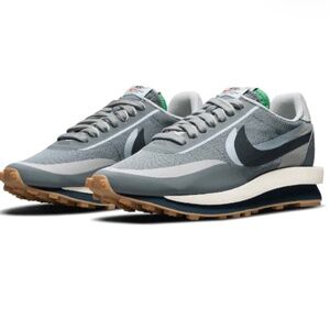 NIKE Size 9.5 -LD Waffle Sacai/Clot/Kiss of Death 2 Cool Grey MPN DH3114-001